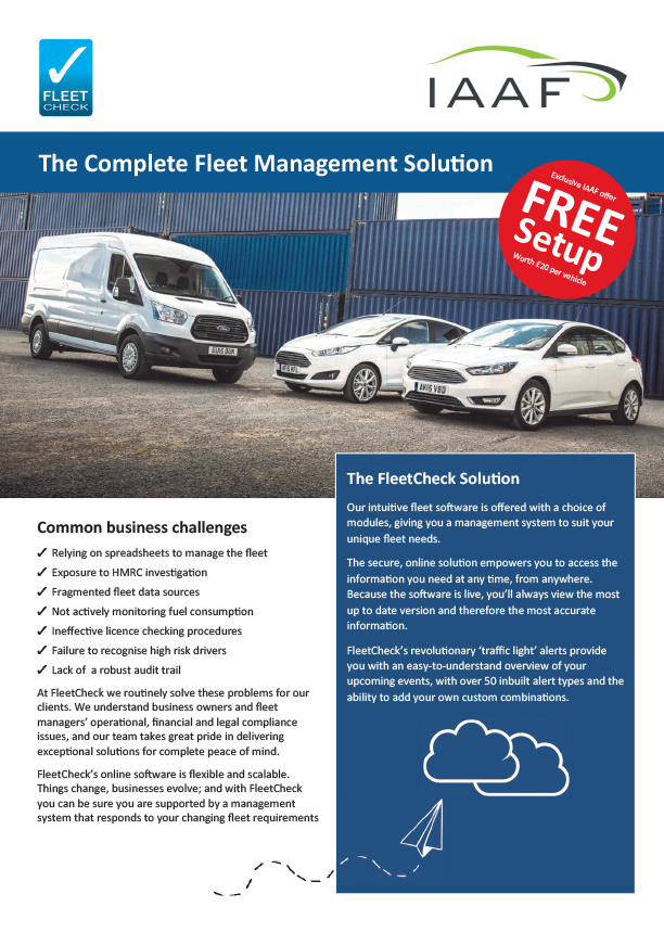 IAAF delivers fleet management solution