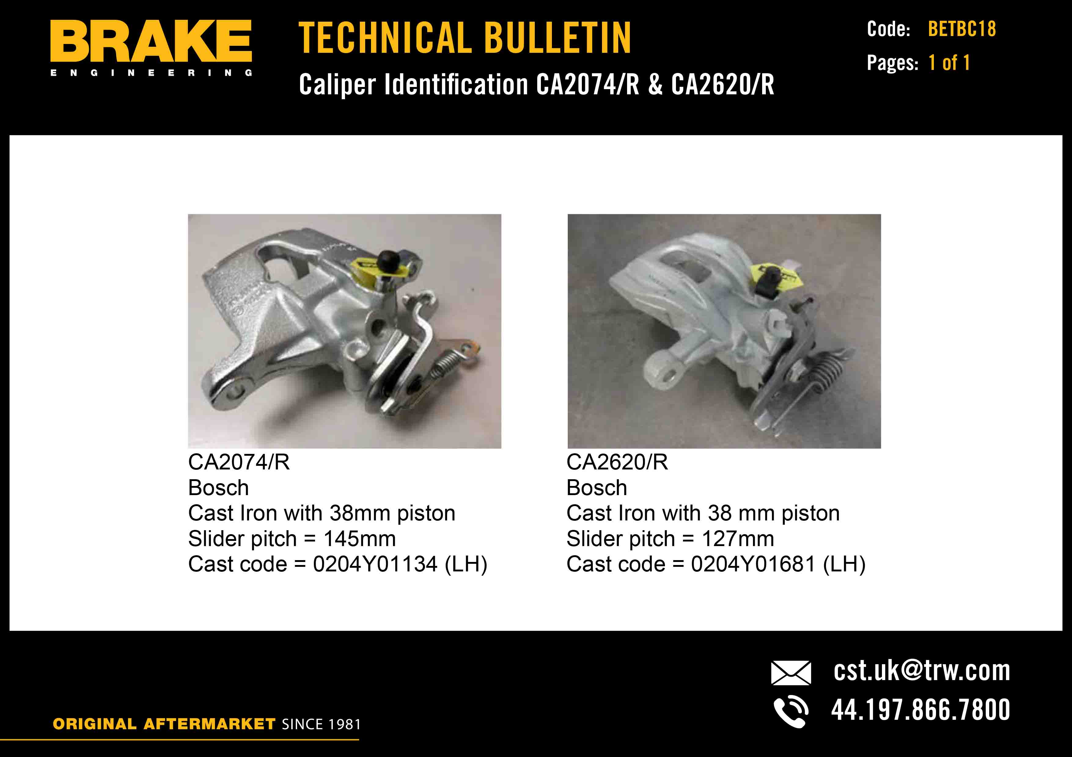 Brake Engineering continues to offer expert advice