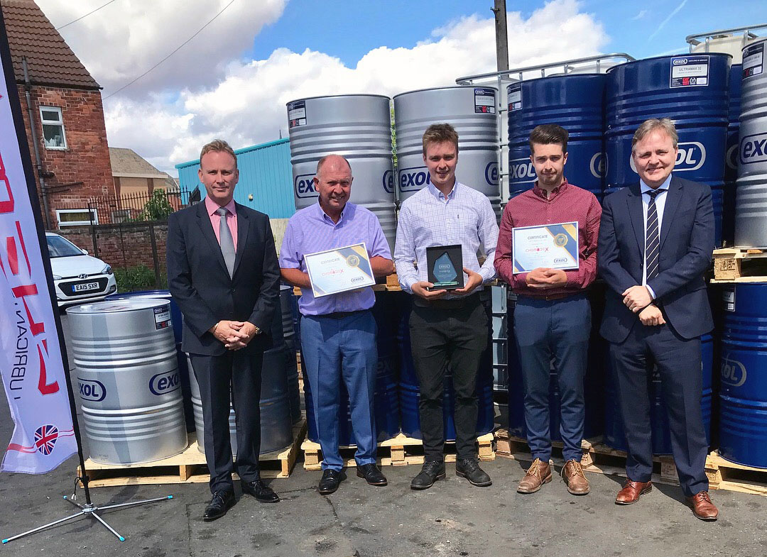 Exol presents its first 1 million litre ‘Purchases Award’ to Chemodex