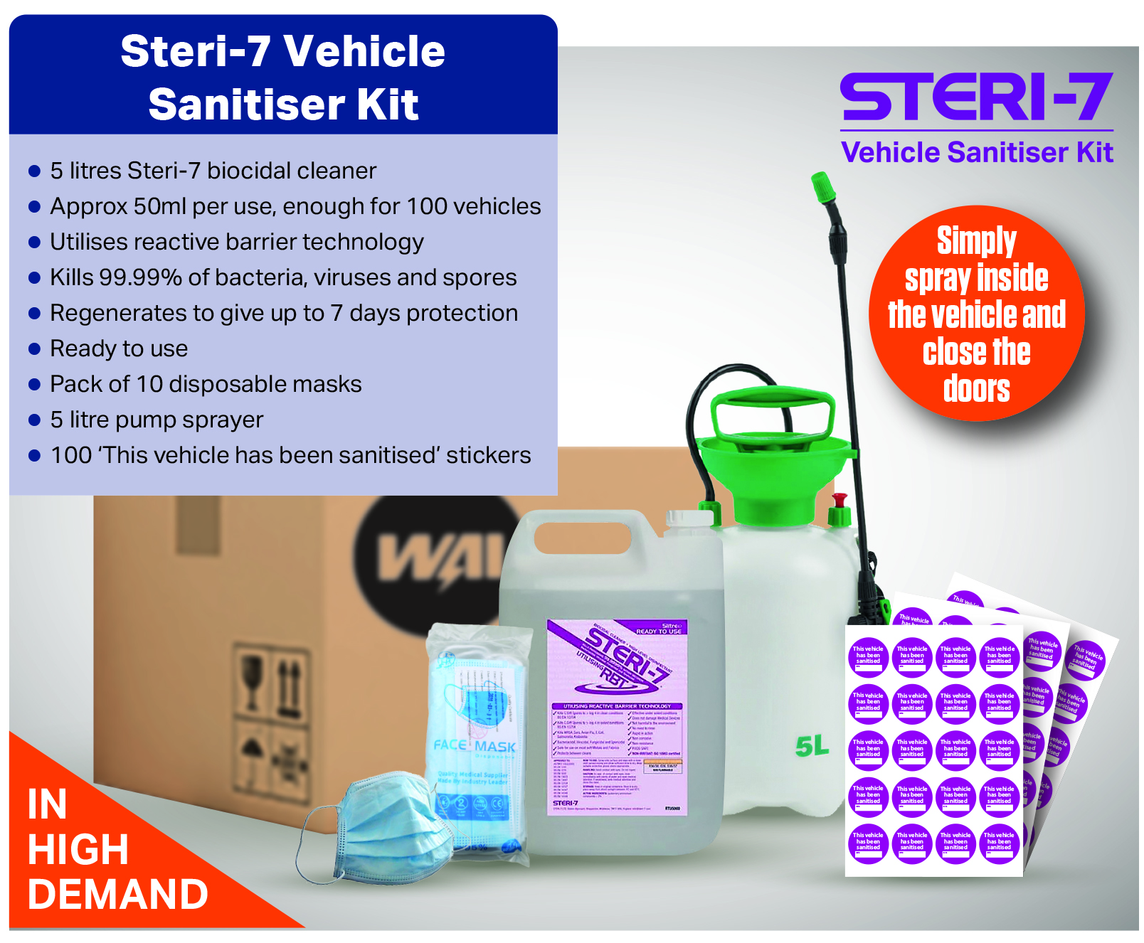 Vehicle sanitiser kit brought to market by WAI