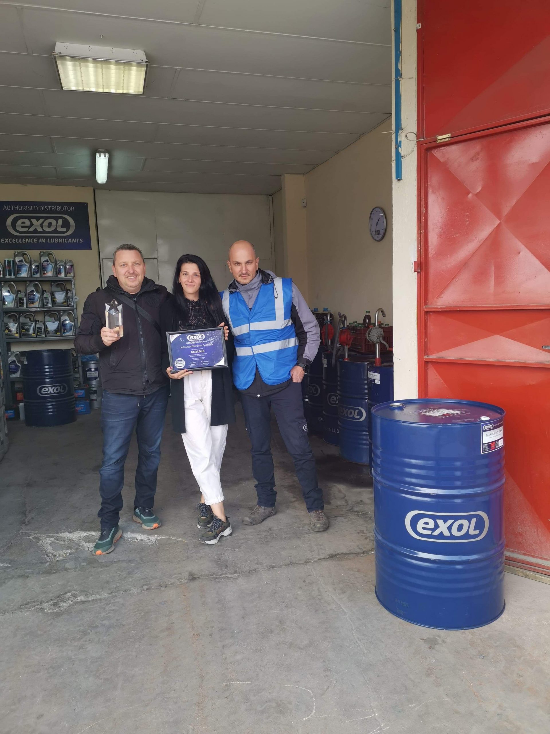 Gama Oil wins Exol’s Export Distributor of the Year