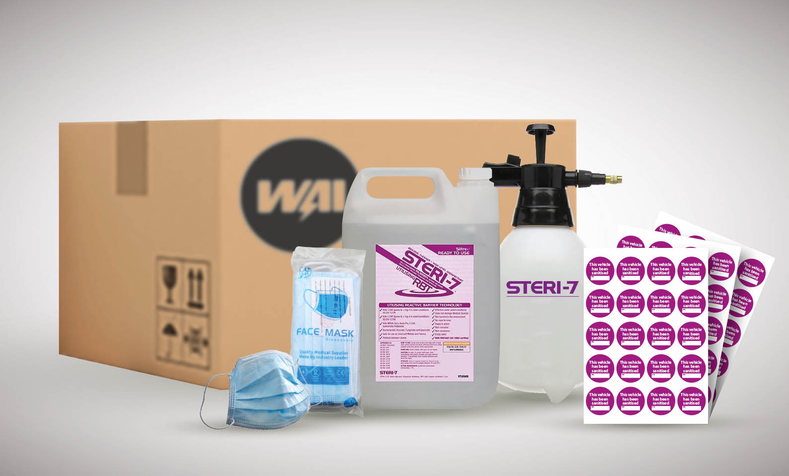 WAI vehicle sanitiser kit enabling garages to trade safely