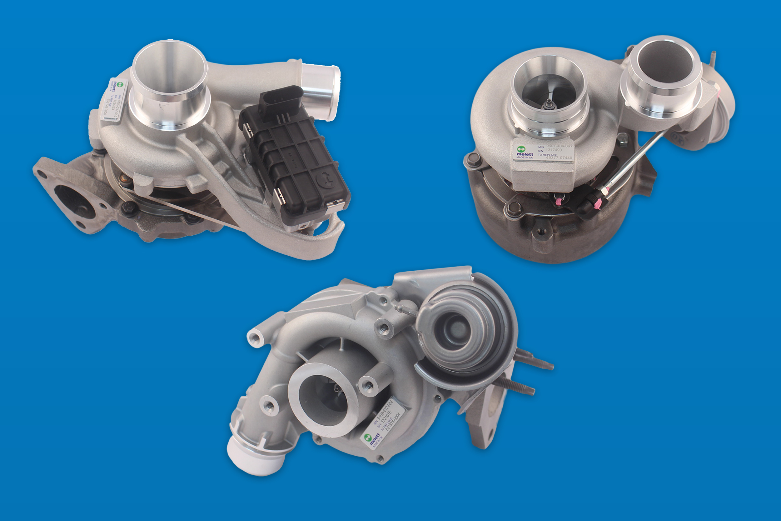 Melett extends range of van and car turbocharger units