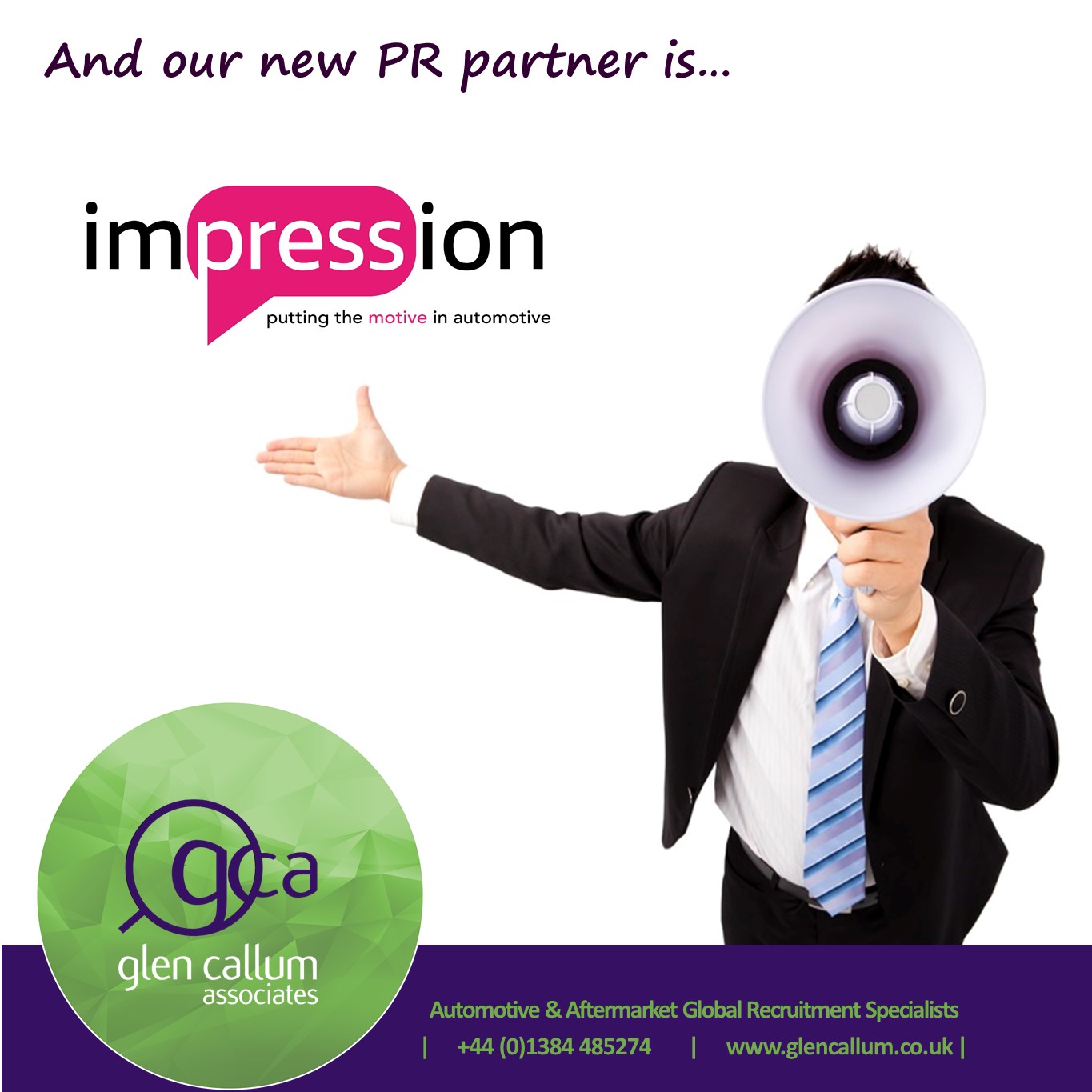 impression appointed as Glen Callum Associates PR agency