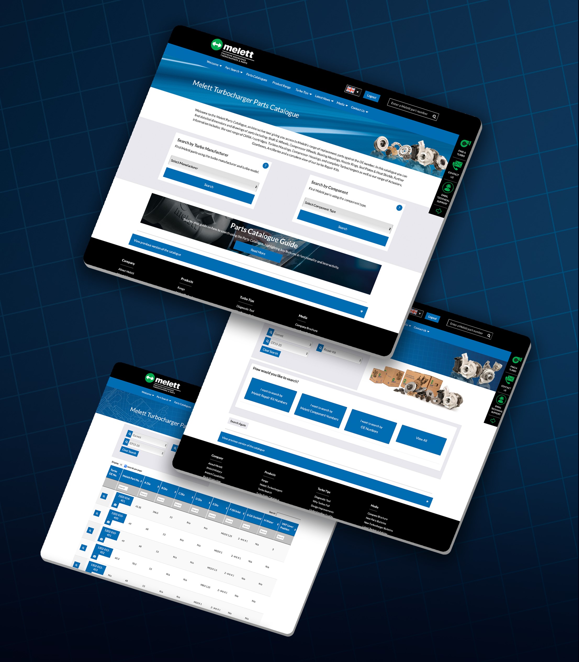 Melett simplifies turbo parts identification with new online parts