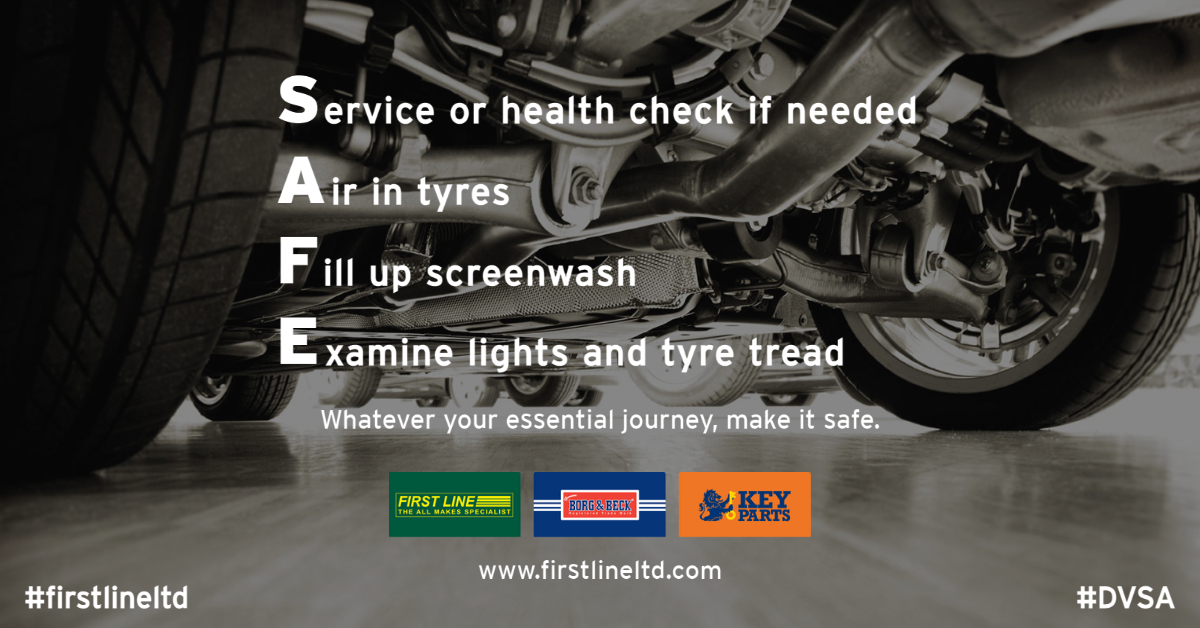 “Back the DVSA’s Whatever your essential journey, make it SAFE!’ campaign, ” urges First Line Ltd