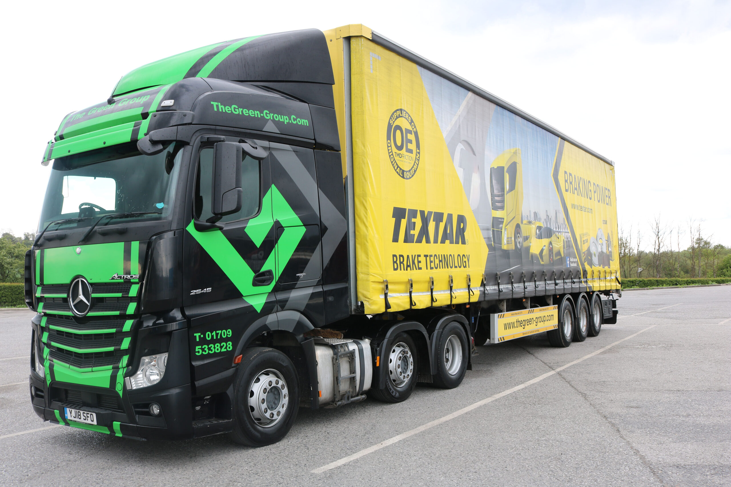 Coming to a town near you! The Textar trailer travelling 160,000KM every year