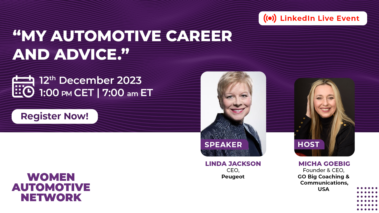 Driving change and empowering women: A conversation with Linda Jackson, Global CEO of Peugeot
