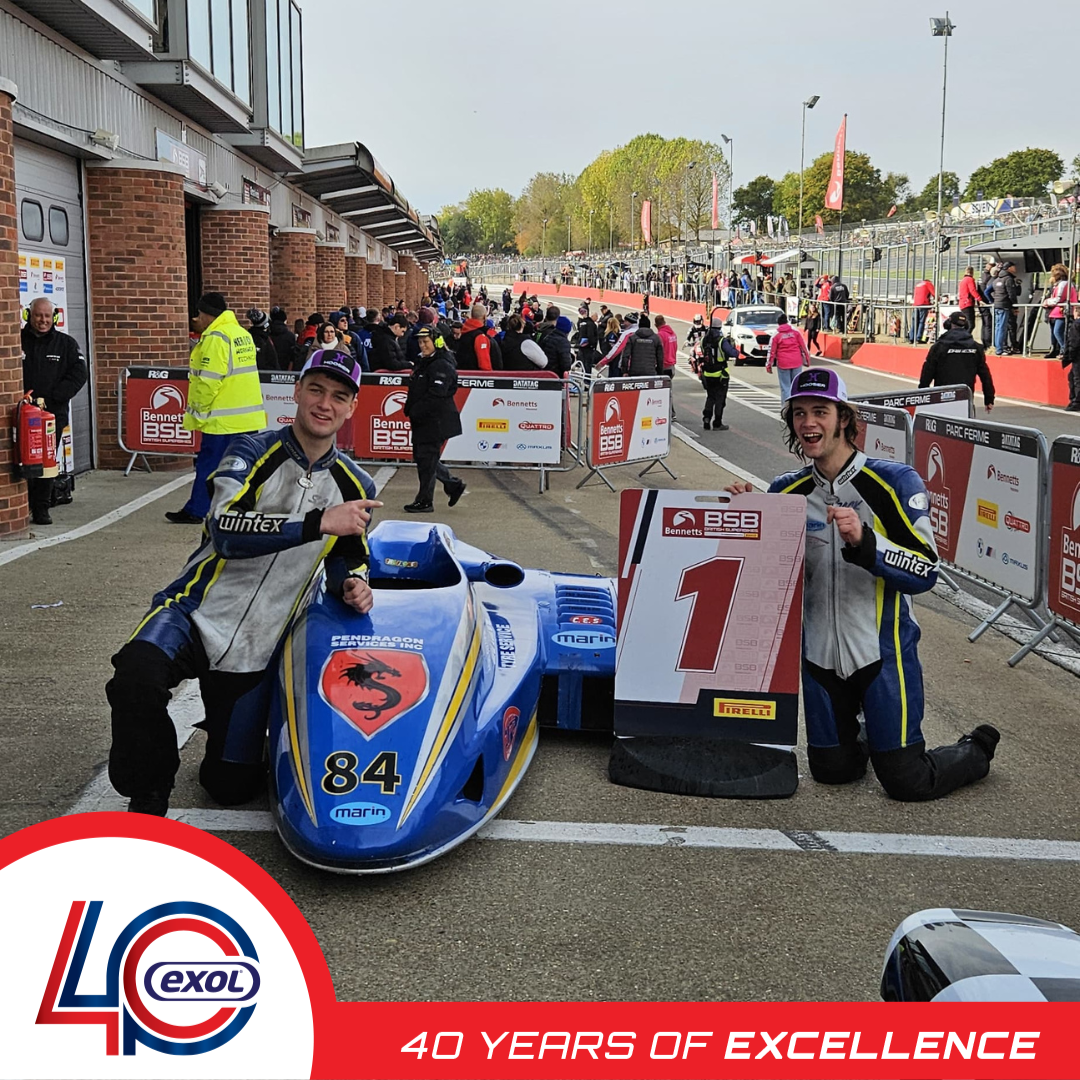 Exol Lubricants celebrates sponsorship success as Team Laidlow claims 2024 British Sidecar Championship title