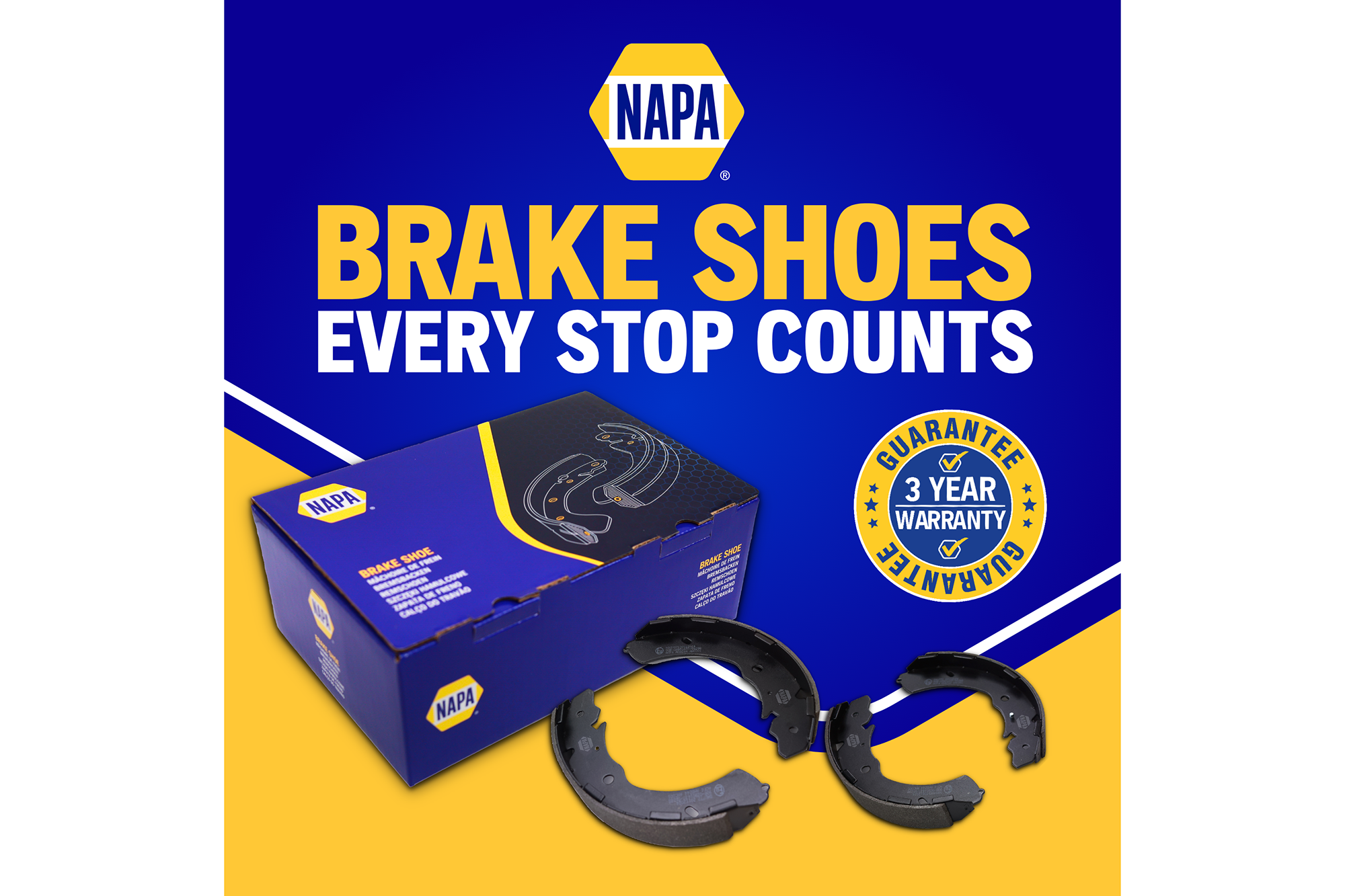 NAPA Adds Brake Shoes to Comprehensive Braking Range