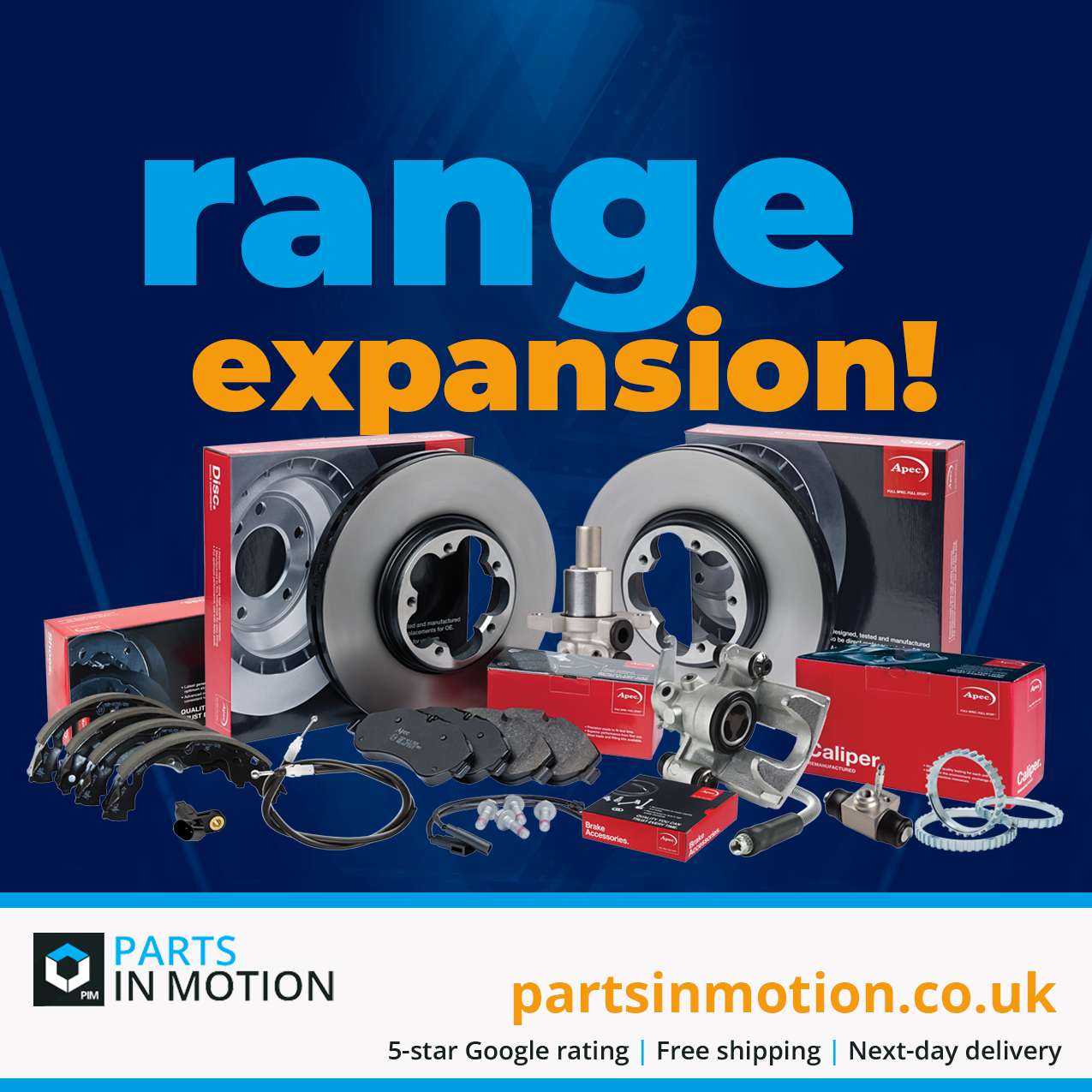 PartsinMotion.co.uk launches Apec range expansion