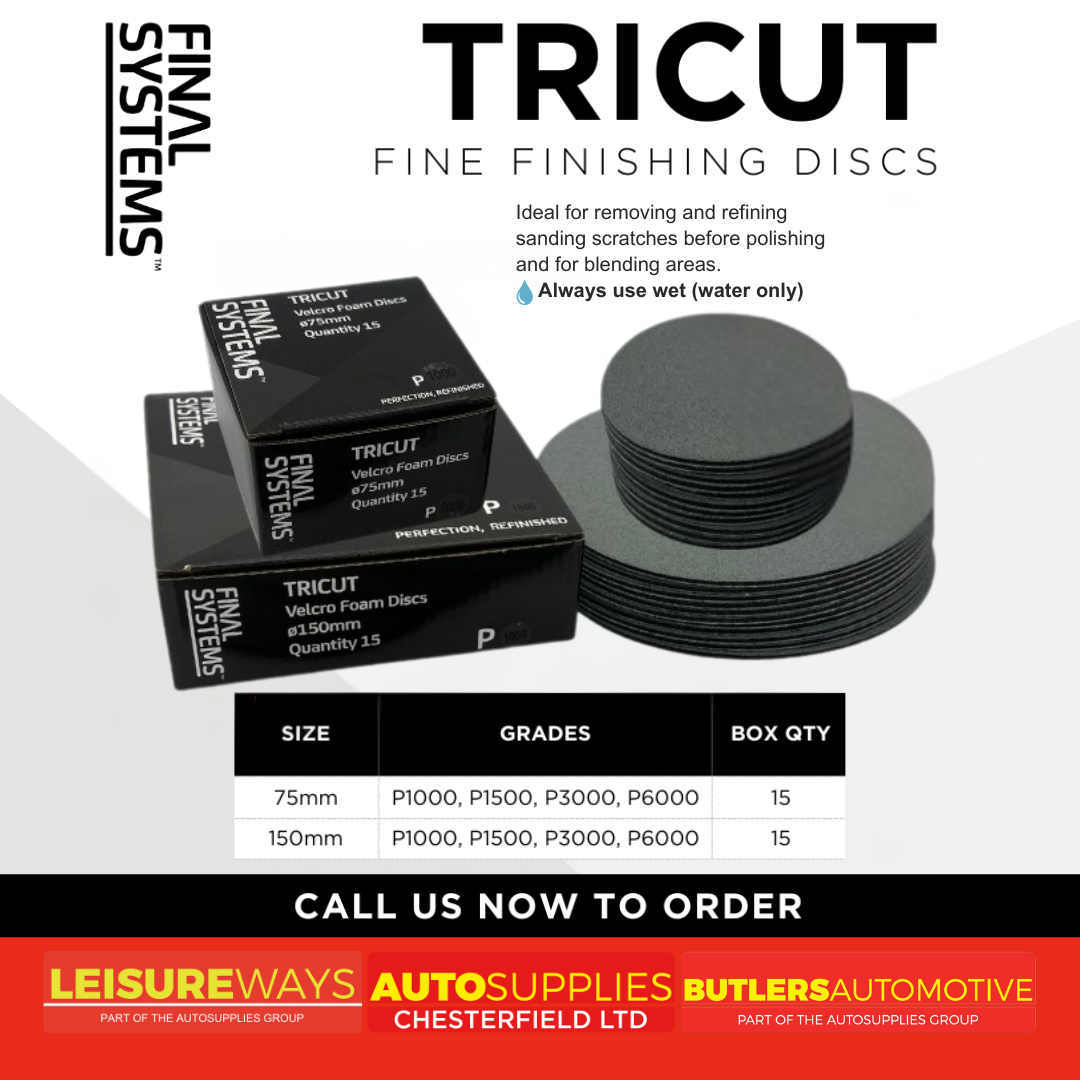 Autosupplies adds TRICUT Fine Finishing discs to its product range