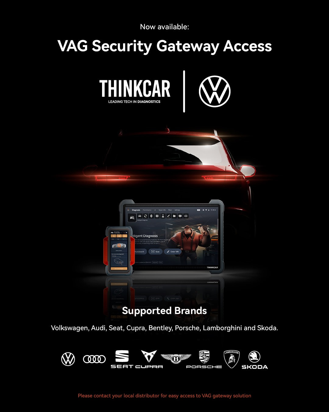 Think Car empowers technicians with secure gateway access for VAG