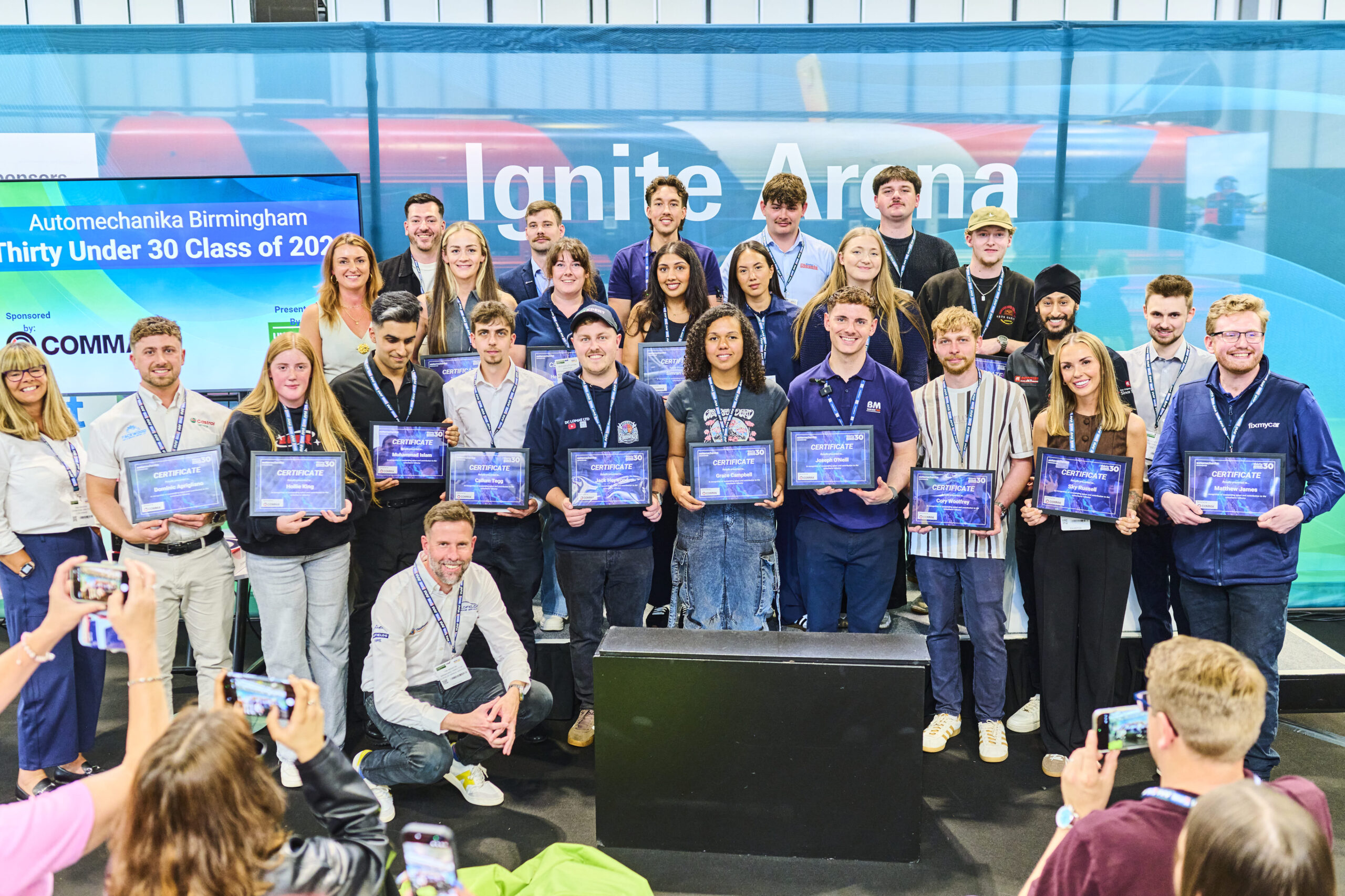 Leisureways and Butlers celebrate Thirty Under 30 success at UK Garage and Bodyshop Event