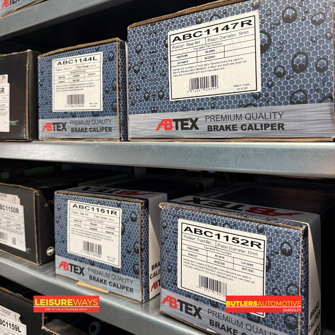 Leisureways of Rotherham and Butlers Automotive strengthen ABTEX offering with 60 new calliper references